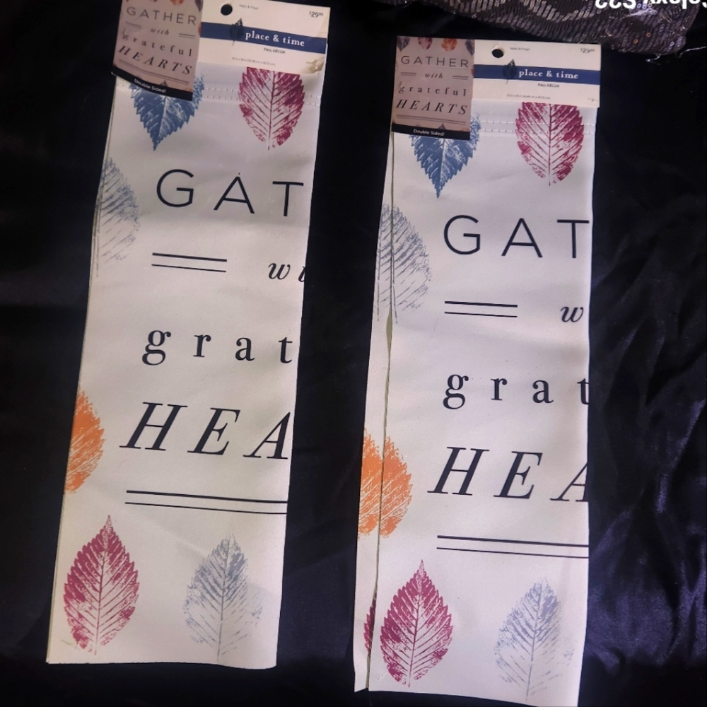Two sets of fall decor from Joann fabrics